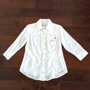 Guess Western Button Down Top